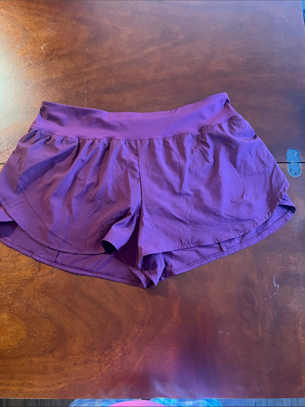Avia Deep Purple Layered lightweight Athletic Shorts